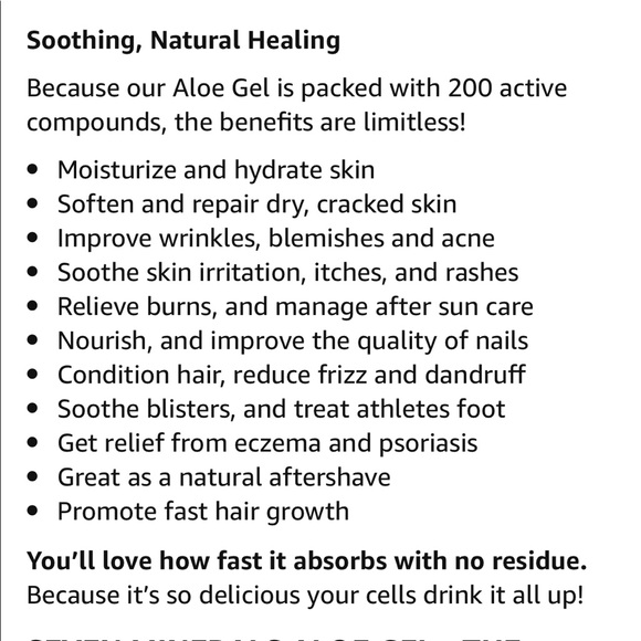 LAST ONE! SEVEN MINERALS Aloe Vera Gel Organic. - Picture 13 of 13